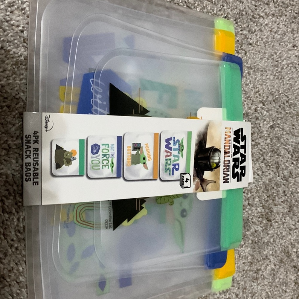 Star Wars the Mandalorian 4pk Reusable Snack Bags
